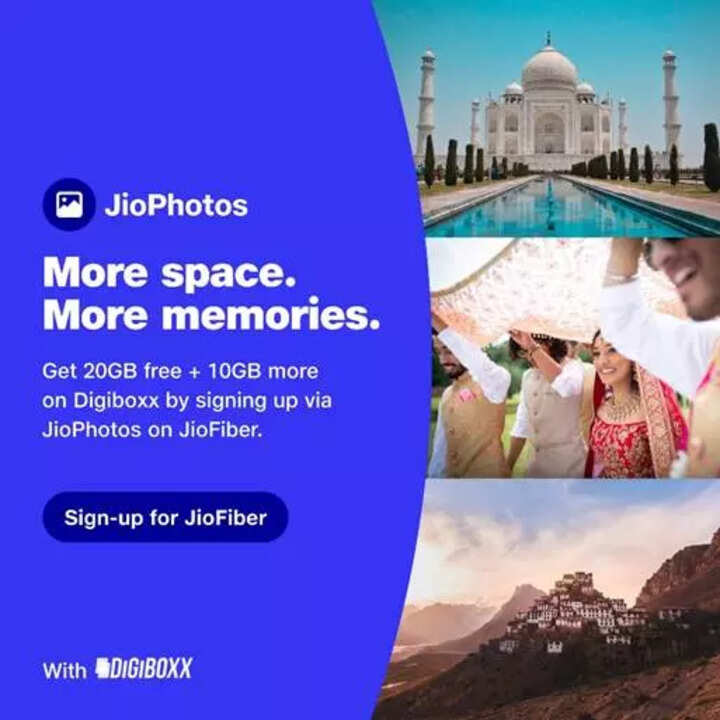 Esses usuários do Jio podem obter até 30 GB de armazenamento no Digiboxx para suas fotos