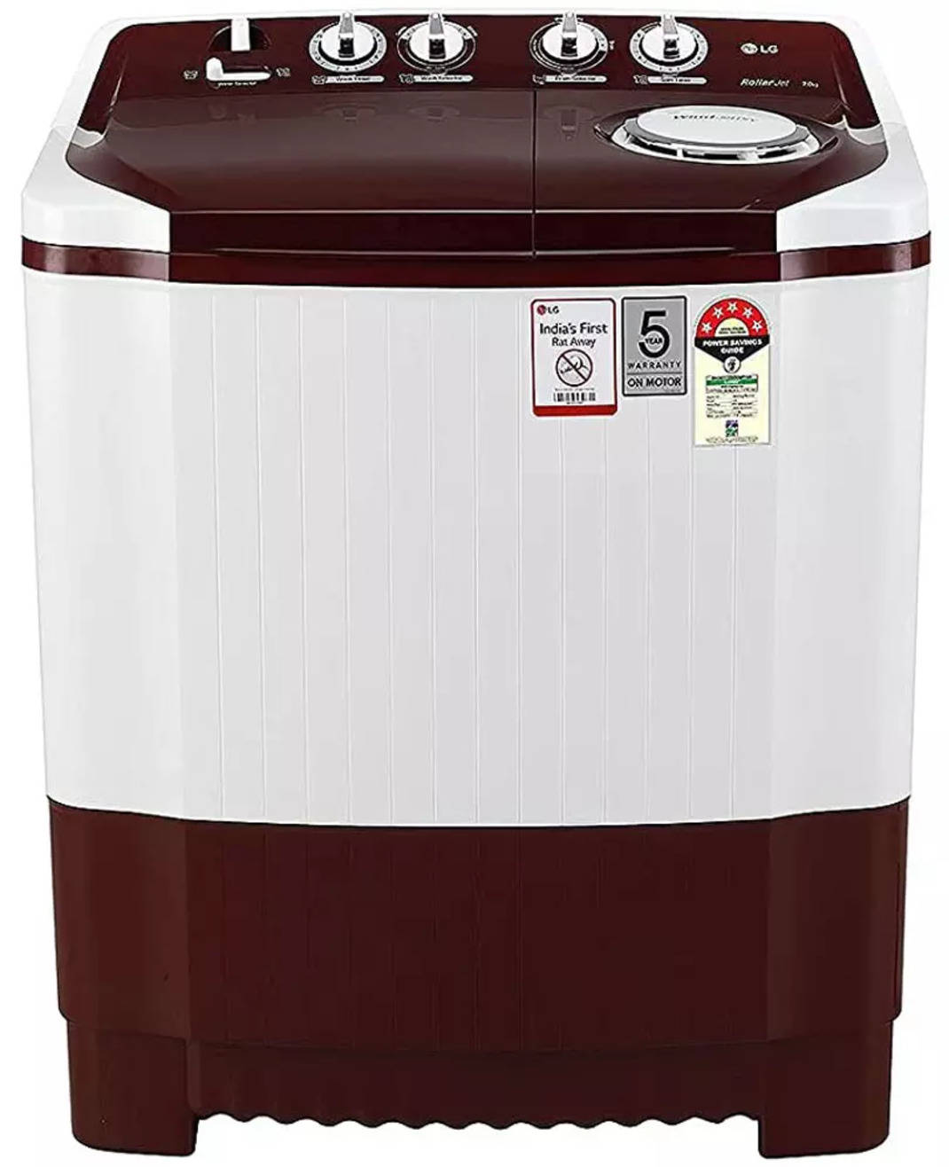 Compare LG P7010RRAZ 7 Kg Semi Automatic Top Load Washing Machine vs ...