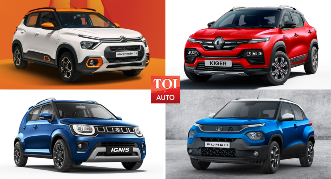 Citroen C3 vs Tata Punch vs Maruti Ignis vs Nissan Magnite vs Renault ...