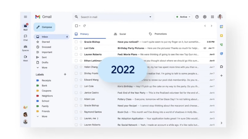 gmail: Gmail's new unified design is now rolling out to everyone