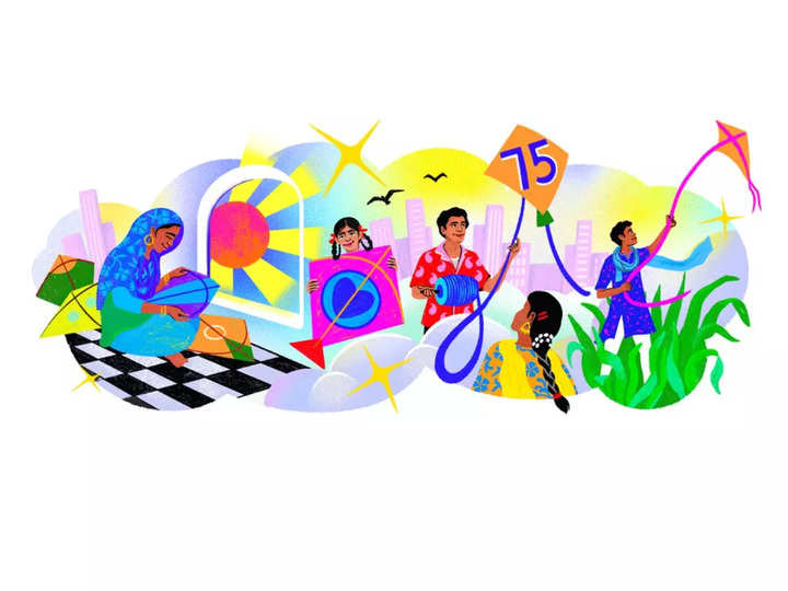 Google marca 75º Dia da Independência da Índia com doodle de pipas