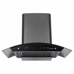 Faber 75 cm, 1200 m³/hr,Auto-Clean curved glass Kitchen Chimney (HOOD SUNNY HC SC BK 75, Filterless technology, Touch & Gesture Control,Black)