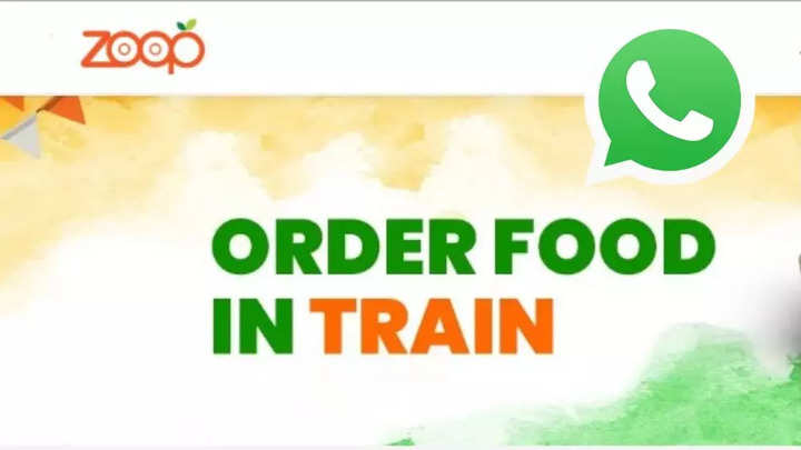 How to order food via WhatsApp when travelling by train