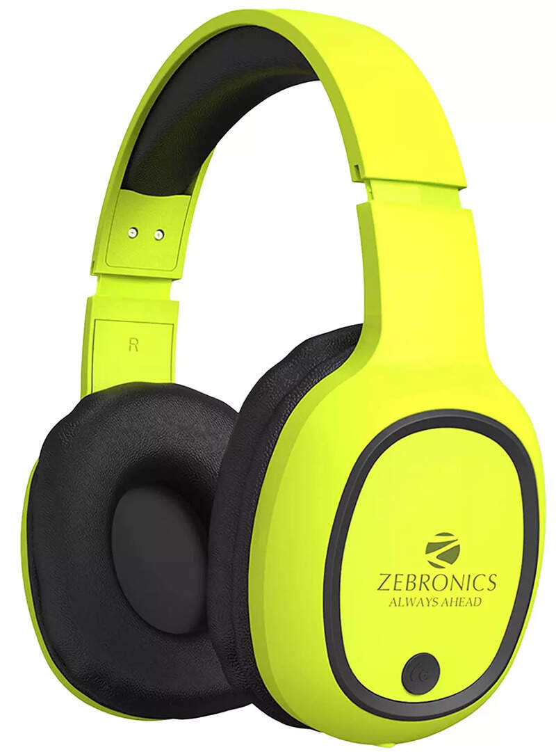 Zebronics Zeb-Thunder Bluetooth Wireless On Ear Headphone FM, mSD, 9 ...