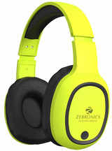 Zebronics Zeb-Thunder Bluetooth Wireless On Ear Headphone FM, mSD, 9 hrs Playback with Mic (Neon Yellow)