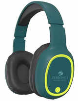 Zebronics Zeb-Thunder Bluetooth Wireless On Ear Headphone FM, mSD, 9 hrs Playback with Mic (Teal Green)