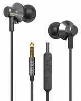 pTron Pride Lite HBE (High Bass Earphones) in-Ear Wired Headphones with in-line Mic (Grey)