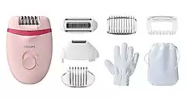 Philips BRE285/00 Compact Epilator With opti-light For legs, Arms & Underarms - Corded