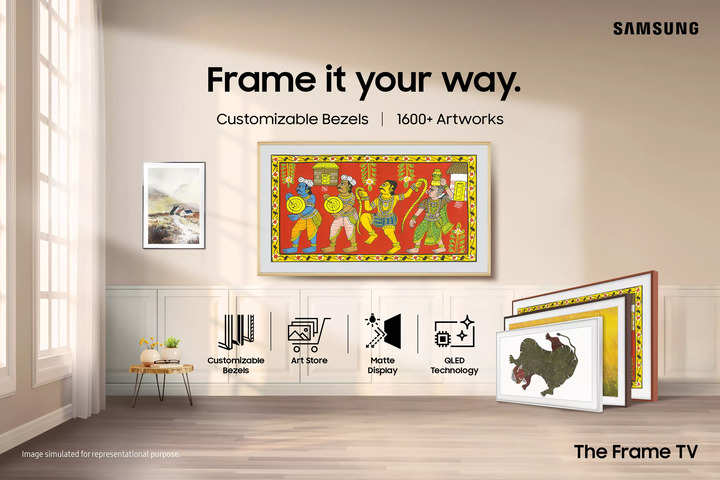 Samsung launches new Frame TV with customisable bezels in India, price starts at Rs 61,980