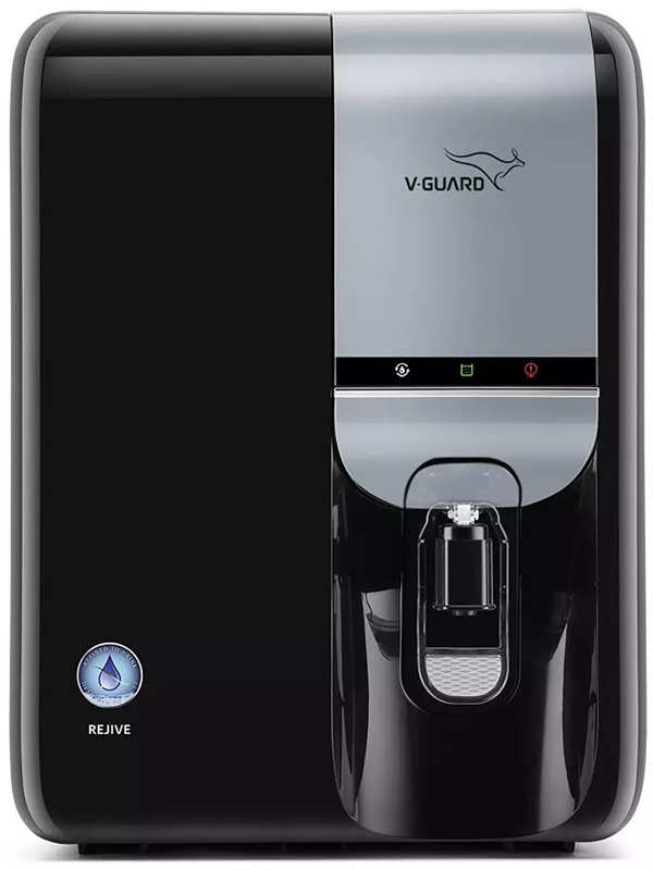 V-Guard Rejive 5 Litre Water Purifier | RO + UV + Mineral and Alkaline Health Chargers with Superior Stainless Steel Tank (Blue-Black)