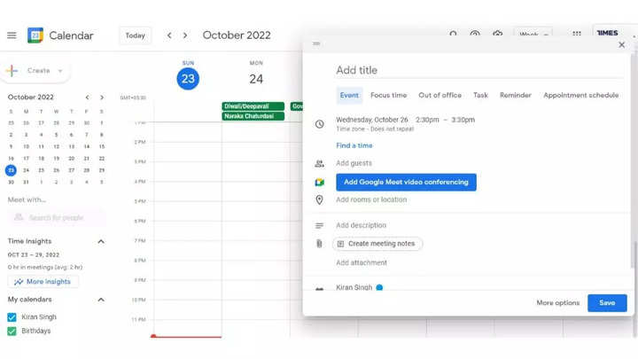 How to create shared meeting notes using Google Calendar and Meet