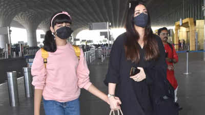 'Change Aaradhya Bachchan's hairstyle please': Aishwarya Rai Bachchan gets  trolled after being spotted with family at airport