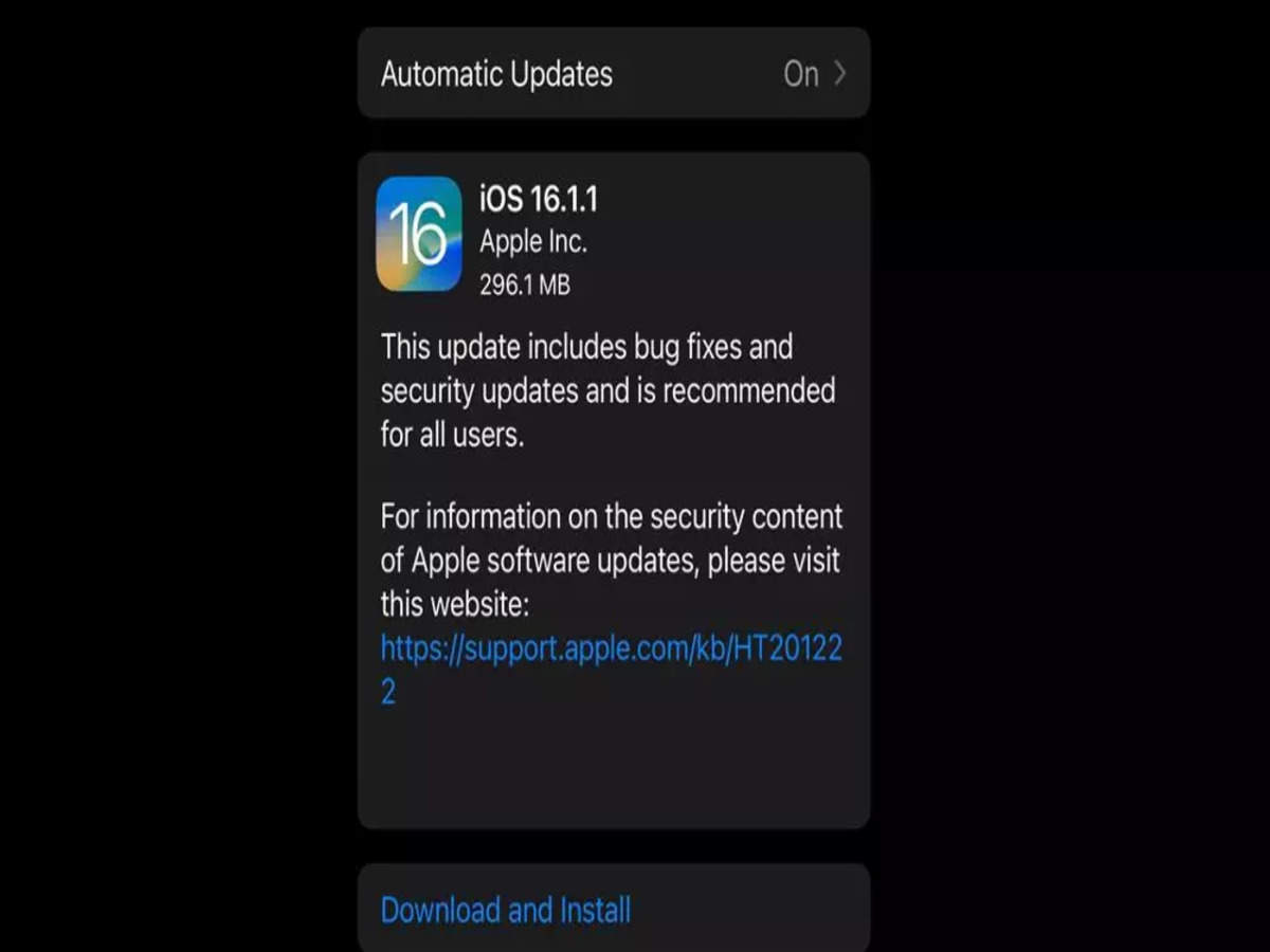 software ios 16.1