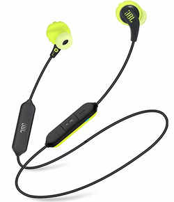 JBL Endurance RunBT Sports In Ear Wireless Bluetooth Earphones With Mic (Black-Yellow)