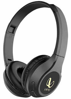 Infinity (JBL) Glide 500 20 Hrs Playtime With Quick Charge, Wireless On Ear Headphone With Mic, Bluetooth 5.0 With Voice Assistant Support (Black)