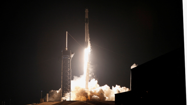 The SpaceX capsule will deliver a four-member crew to the International Space Station
