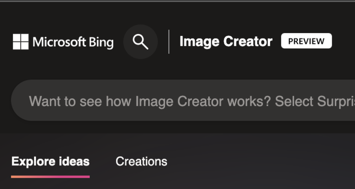 How to create AI-image using Bing