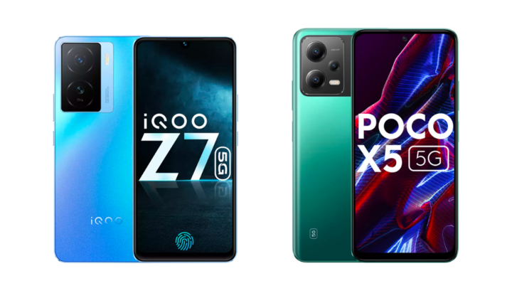iQoo Z7 5G vs Poco X5 5G : Une comparaison
