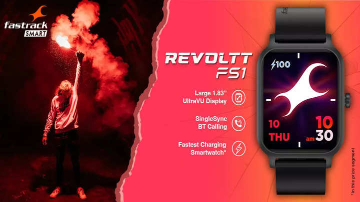 Bring home the Revoltt FS1: Fastrack’s oven-fresh smartwatch is on sale today on Flipkart at a launch price of ₹1,695