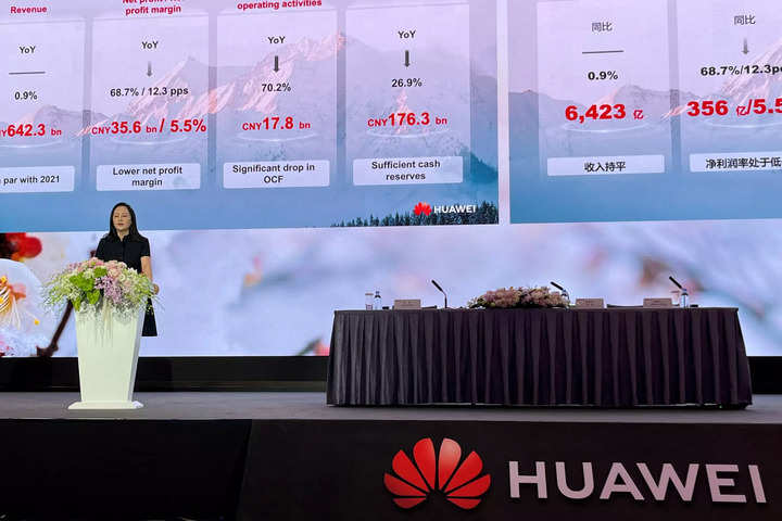 Huawei affiche une baisse de son bénéfice annuel mais dépasse la croissance de ses revenus
