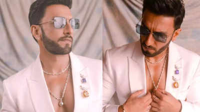 Ranveer Singh looks smoking hot in white suit at Tiffany event in