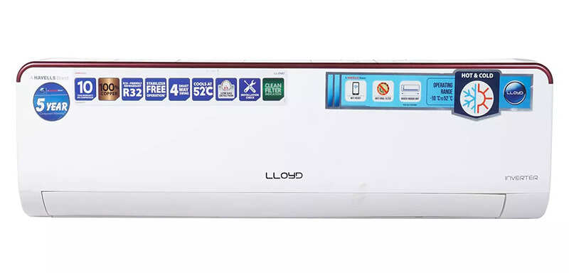 Lloyd GLS18H3FWRHD 2023 Model, White 1.5 Ton 3 Star Inverter Split 