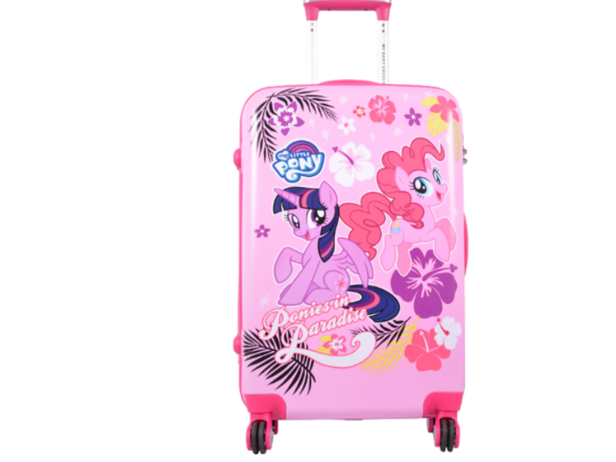 Abs Easy And Convenient Pink Trolley Luggage Bag For Traveling