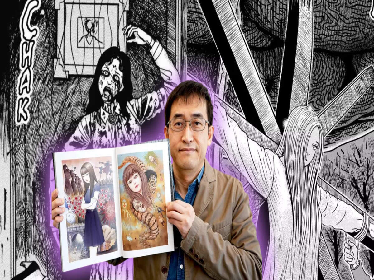 Junji Ito smiles softly, then draws your worst nightmare: The duality of a  gentle man and the horrors he creates | Anime Movie News - Times of India