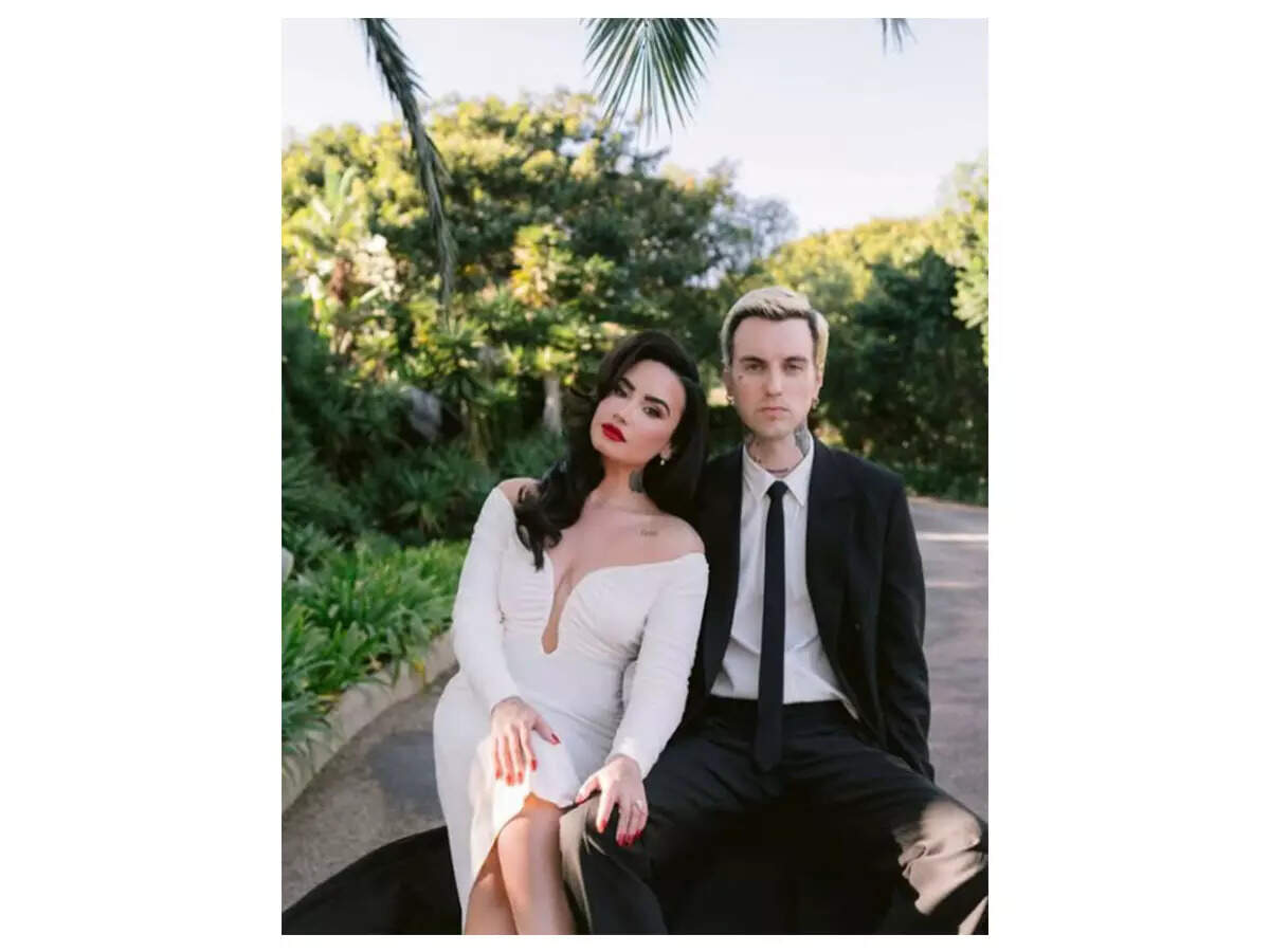 Demi Lovato marries Jordan 'Jutes' Lutes in California | English Movie News  - Times of India