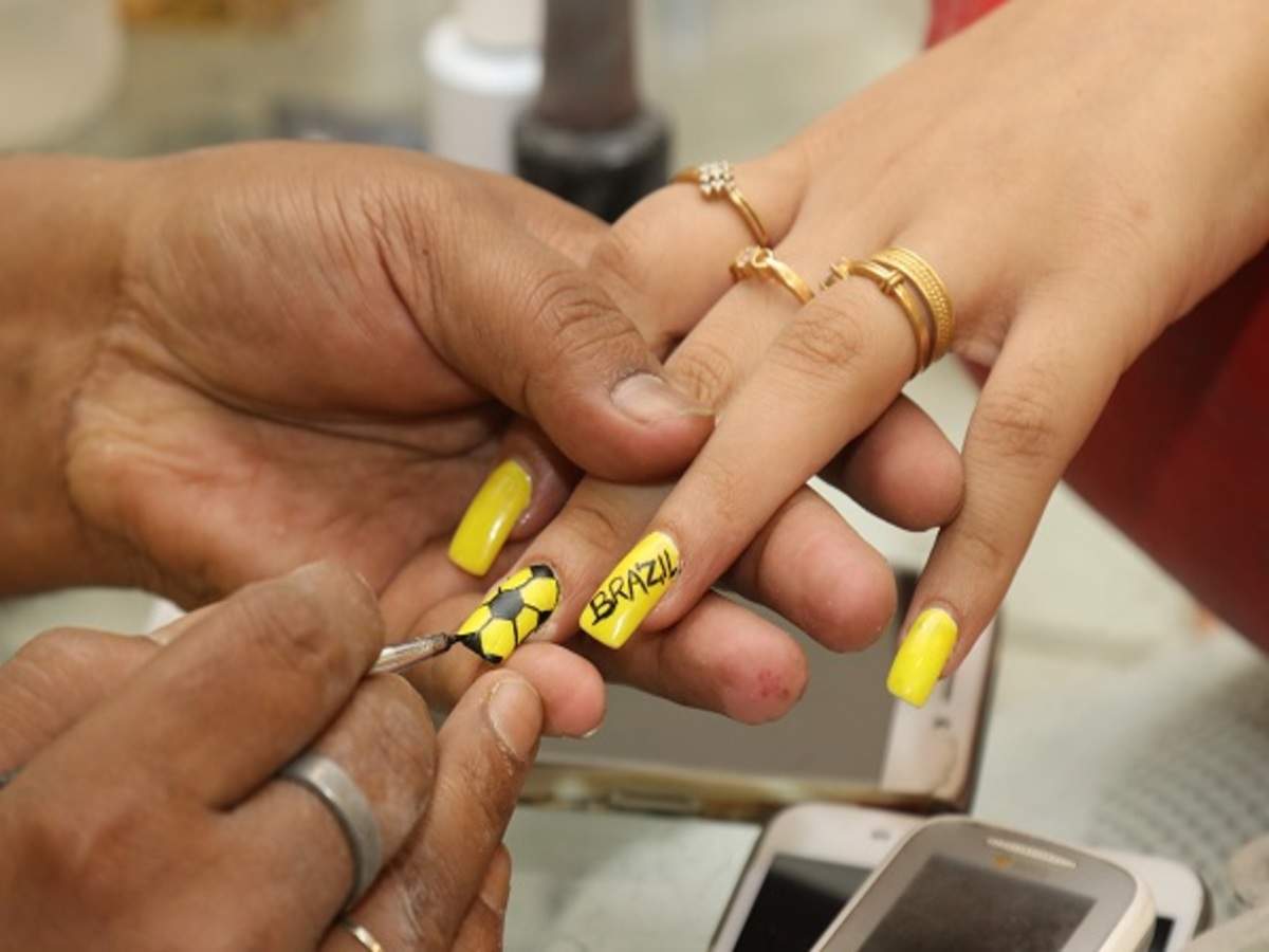 World Cup-inspired nail art a hit in Kolkata - Times of India