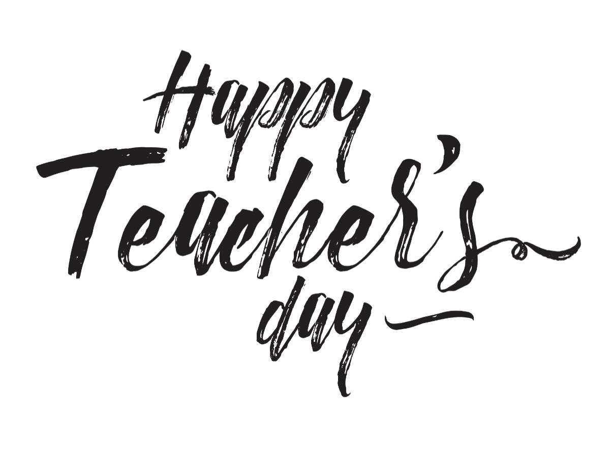 Happy Teachers Day Calligraphy Hand Lettering Isolated On Easy To Edit  Vector Template For Typography Poster, Banner, Flyer, Greeting Card, Pos  Stock Vector Image Art Alamy