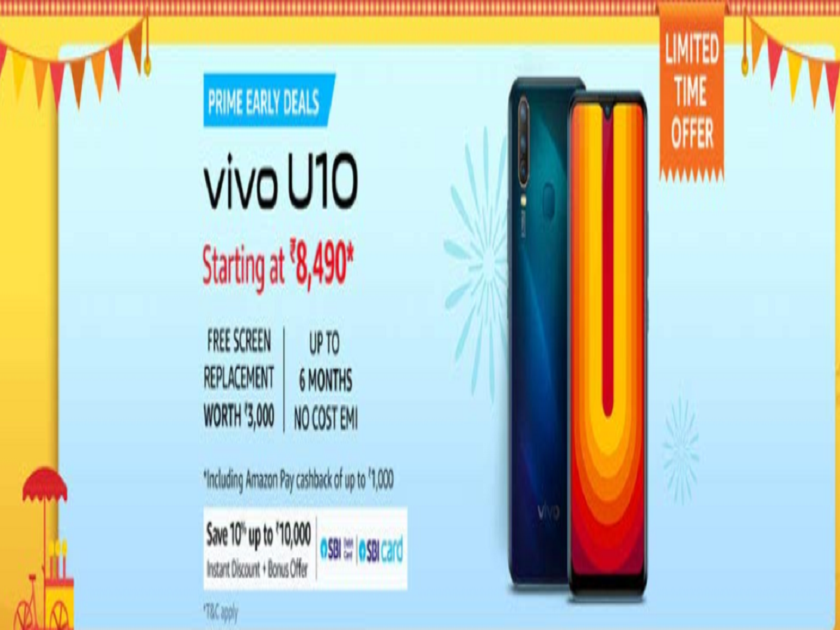 Vivo U10 Amazon Sale Offer Get Vivo U10 Starting At Rs 8 499 Most Searched Products Times Of India