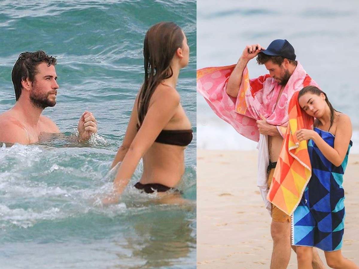 Photos Liam Hemsworth Hits The Beach With Girlfriend Gabriella Brooks English Movie News Times Of India