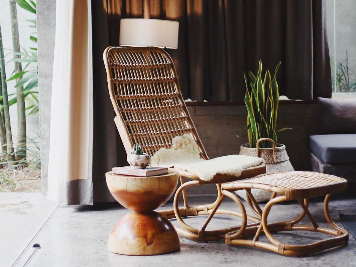 Cane furniture for balcony discount