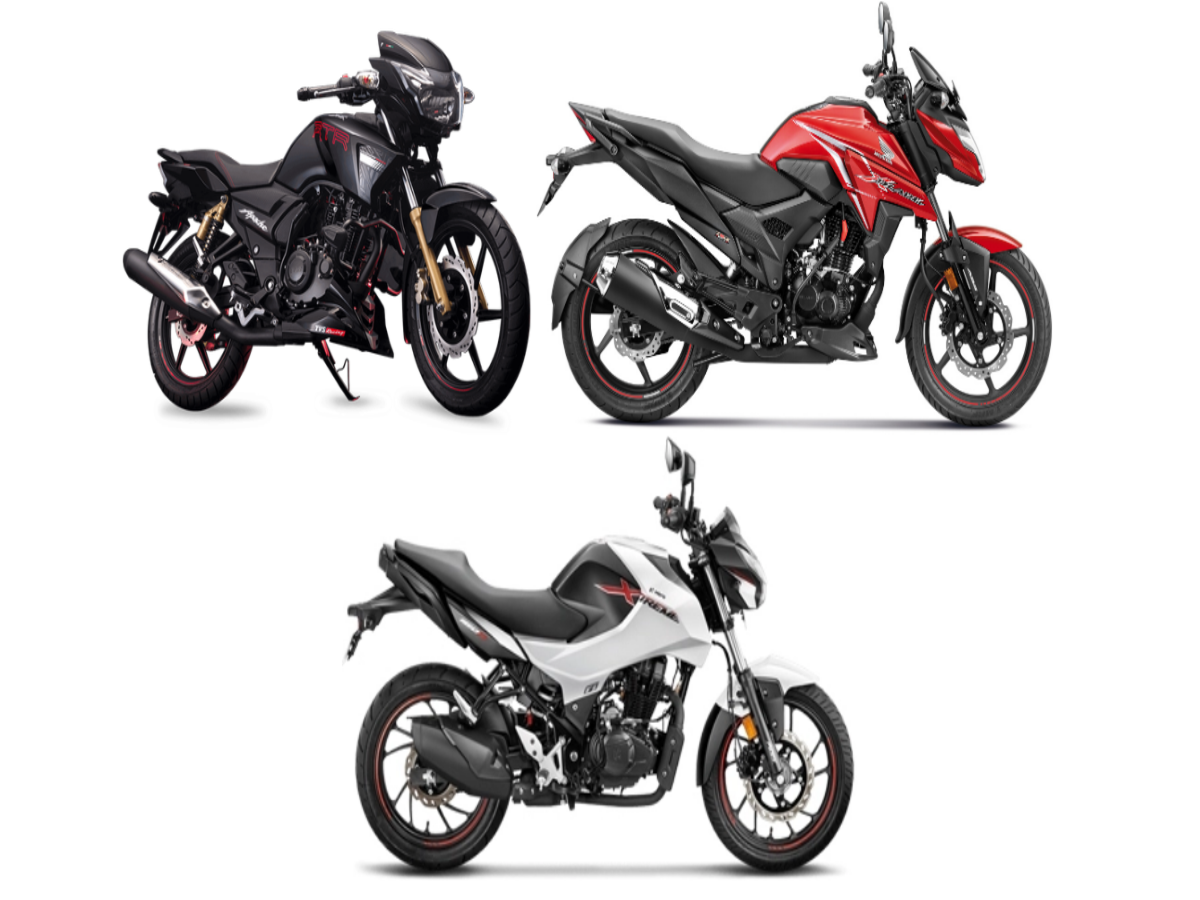 Honda X Blade Vs Tvs Apache Rtr160 4v Vs Hero Xtreme 160r Price And Performance Times Of India