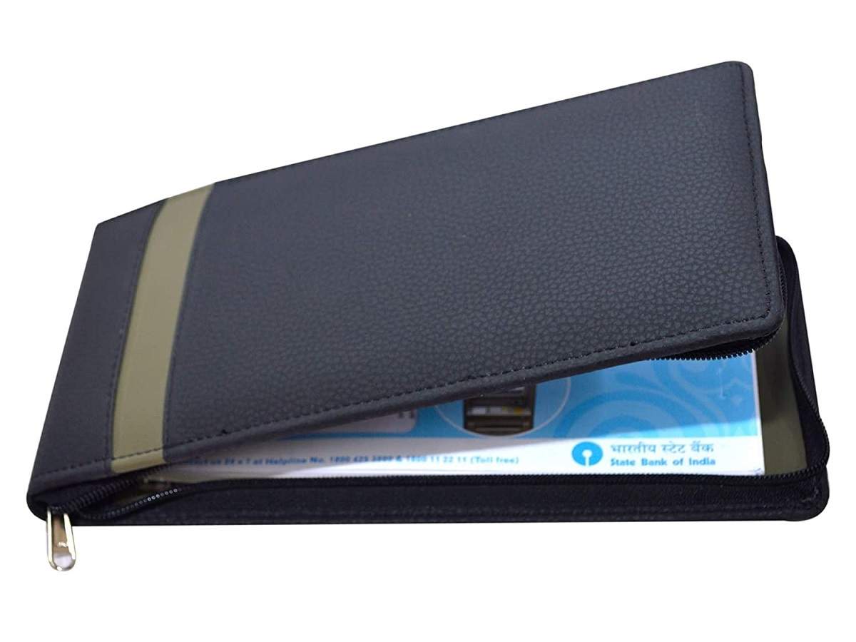 GreatDio Cheque Book Holder Multi Pocket Expanding Zip Pouch Travel  Organizer Bag Case for Small Electronics and Accessories  Color Will Be  Sent As Per Stock Availability  Amazonin Office Products