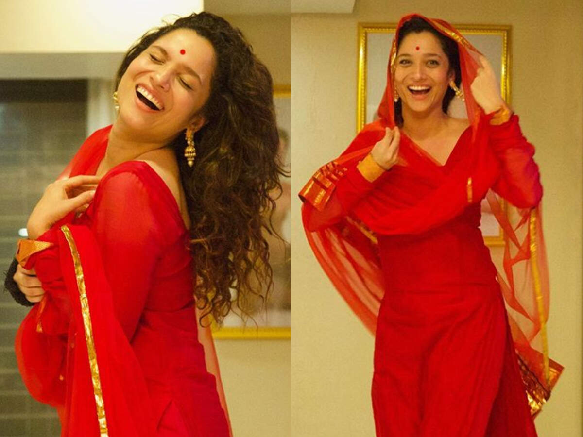 Ankita Lokhande's ravishing look in red suit, shares life mantra 'Don't live your life impressing others' - Times of India Ankita Lokhande's ravishing look in red suit, shares life mantra 'Don't live your life impressing others' - Times of India