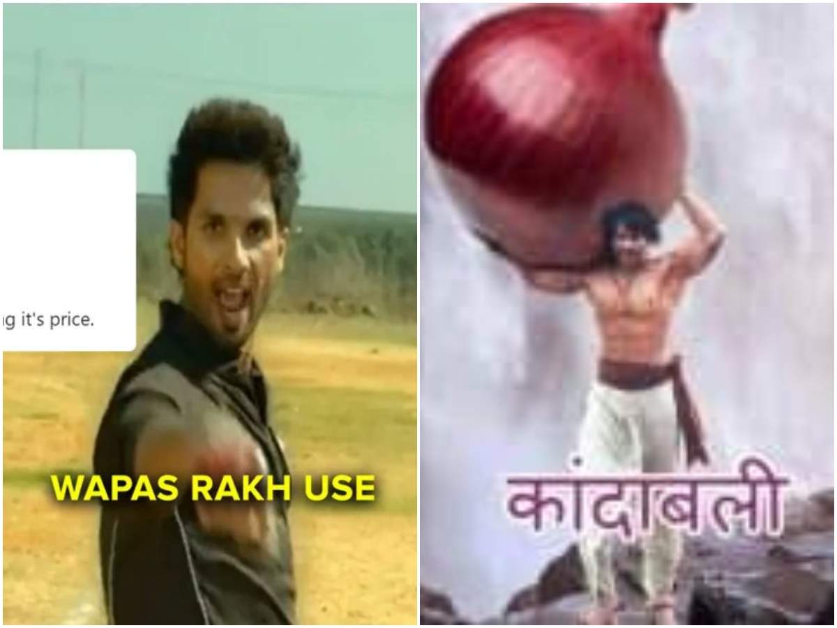 Onion price hike triggers a meme fest on social media; dialogues and scenes  from 'Kabir Singh', 'Baahubali' and other Bollywood films go viral | Hindi  Movie News - Times of India