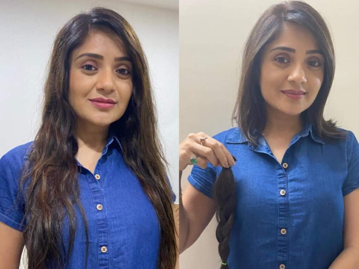 Former BB Kannada 4 contestant Karunya Ram donates her hair for cancer patients; read post - Times of India Former BB Kannada 4 contestant Karunya Ram donates her hair for cancer patients; read post - Times of India
