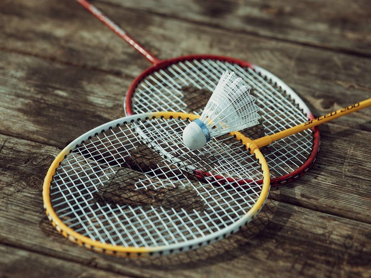 New 2 Players Badminton Racquet Set Racket With The Bag Badminton Bat 