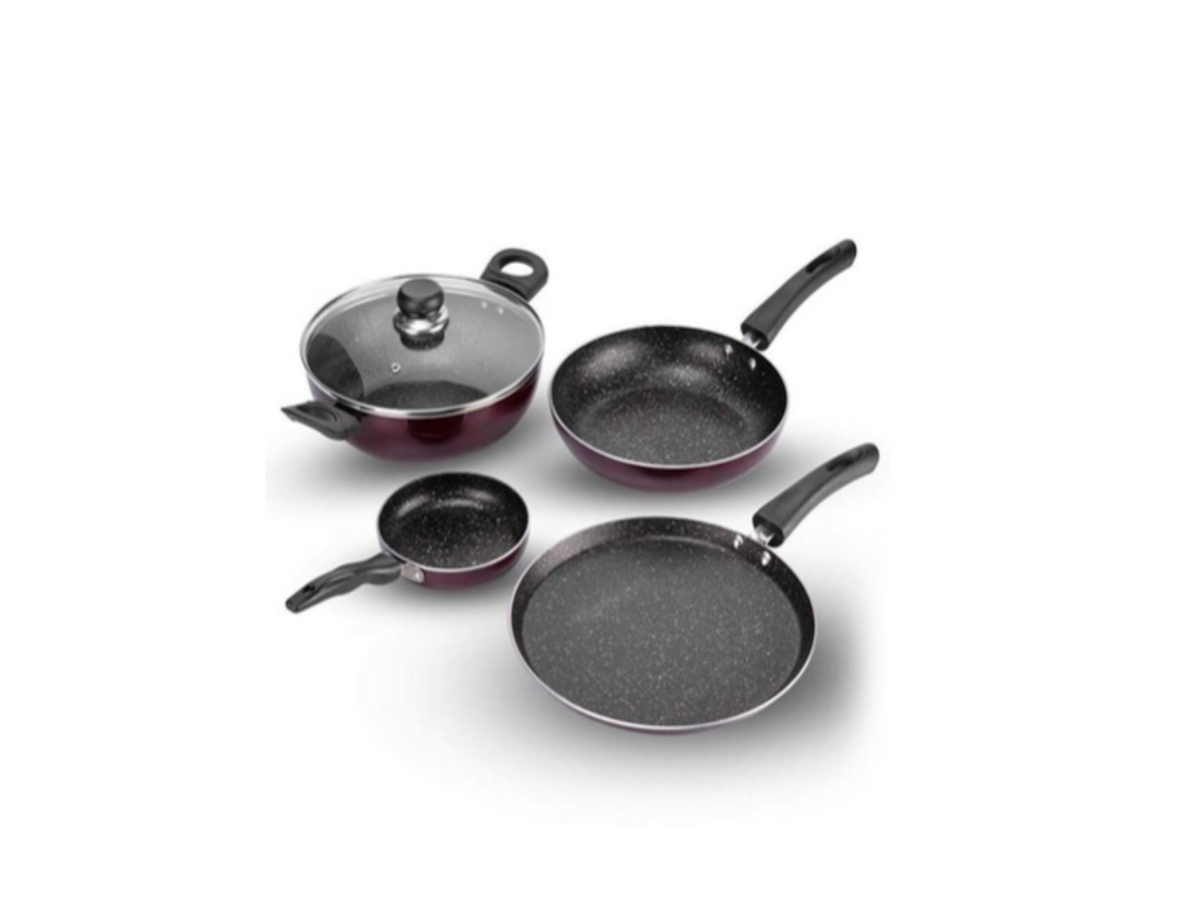 Bergner Kitchen Set Click & Cook Set Of 3 Pans And 3 Pots With