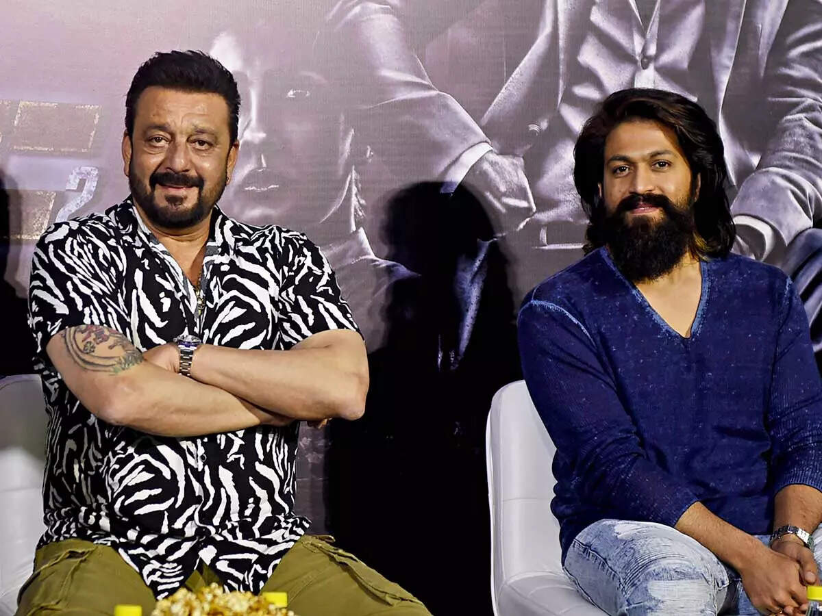 KGF 2 stars Yash and Sanjay Dutt during their film's promotion in Delhi:  It's not Bollywood vs regional film industry, it is the Indian film  industry | Hindi Movie News - Times of India