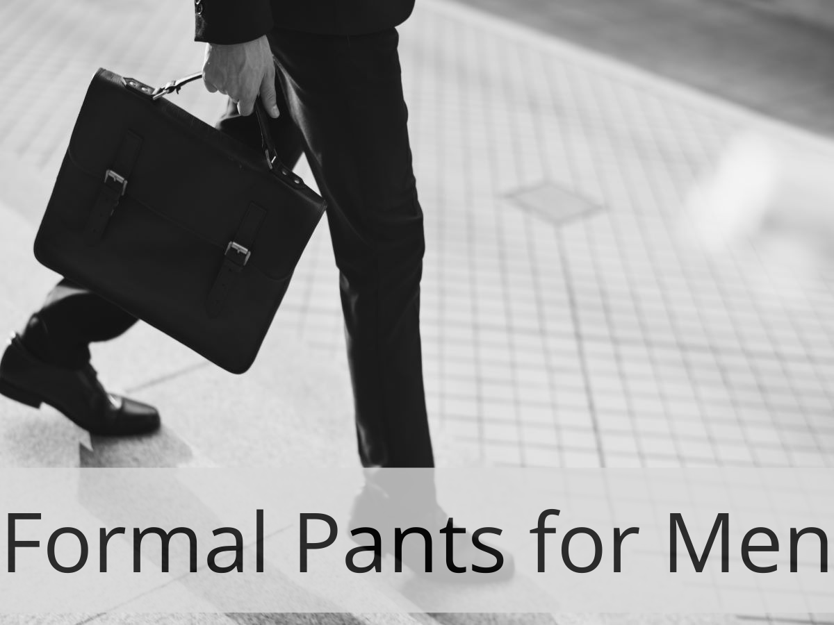 Buy Men's Black Waterproof Formal Pants Online In India