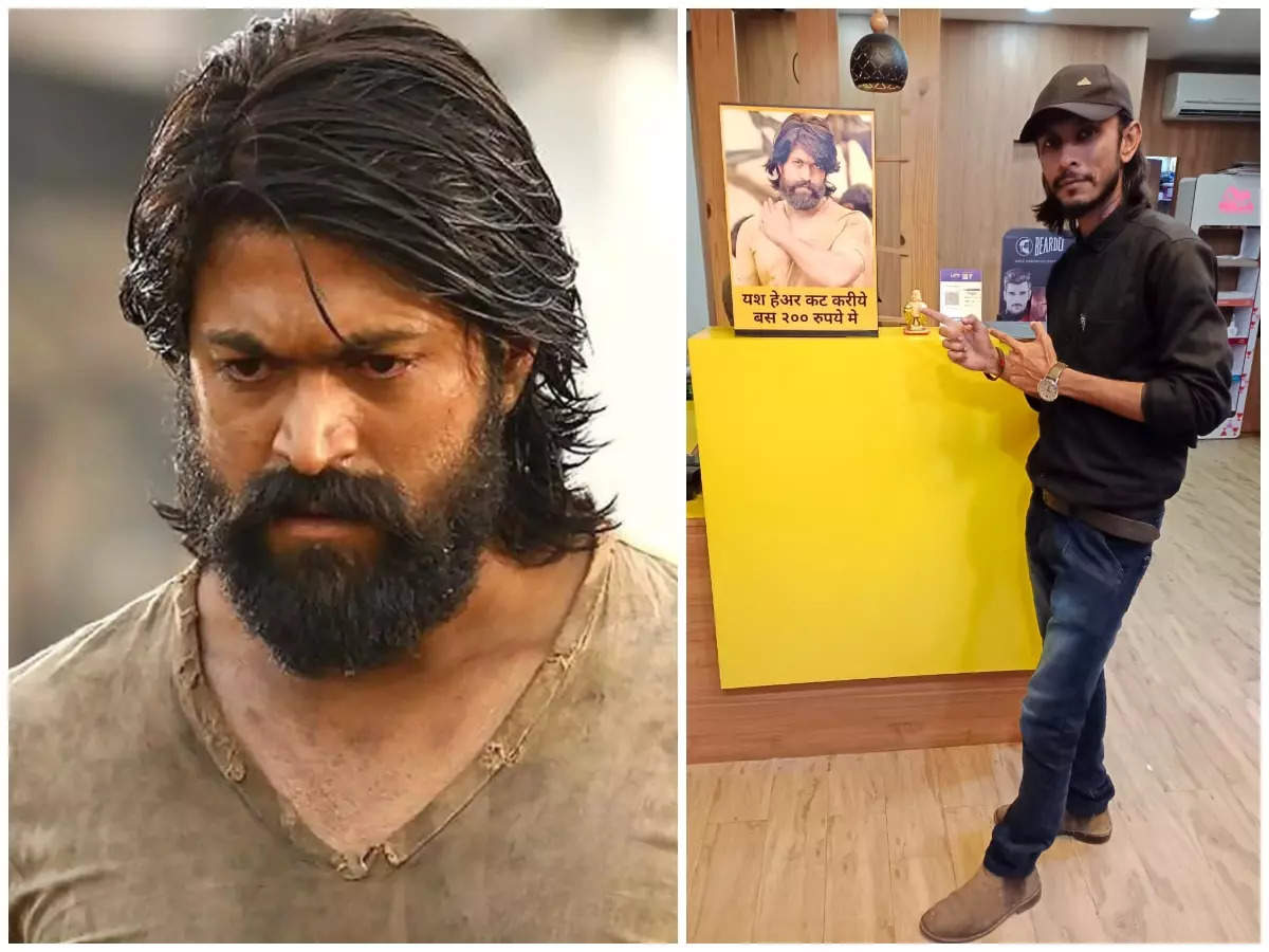 Yash's Rocky Bhai haircut and beard from 'KGF-2' has been creating a rage  at Salons across the nation have a look at the pictures | Telugu Movie News  - Times of India