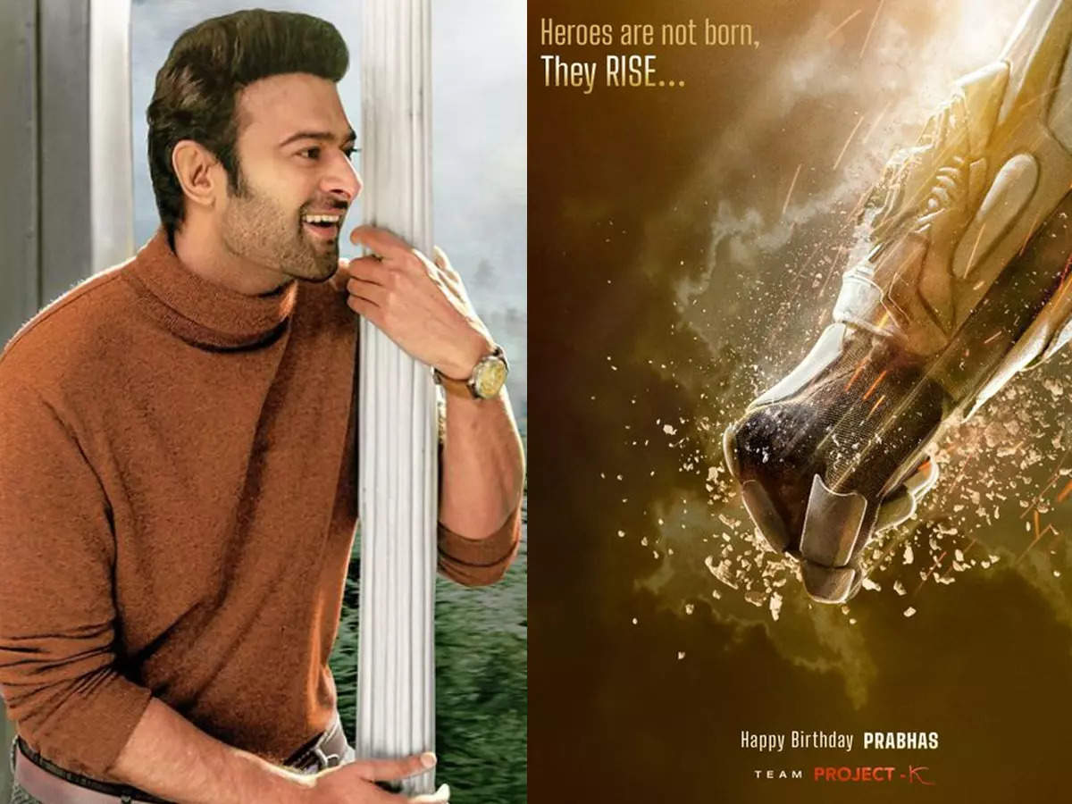 Project K' makers unveil futuristic new posters to mark Prabhas' birthday;  say 'Heroes are not born, they rise' | Hindi Movie News - Times of India