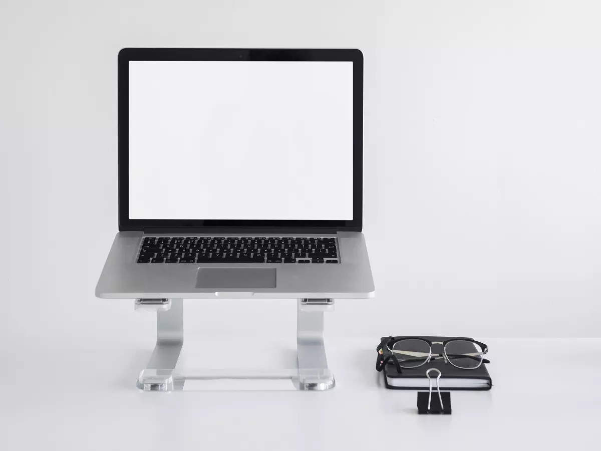 Tukzer Fully Foldable Laptop Stand Riser for Laptop Tablet (Black) - Tukzer