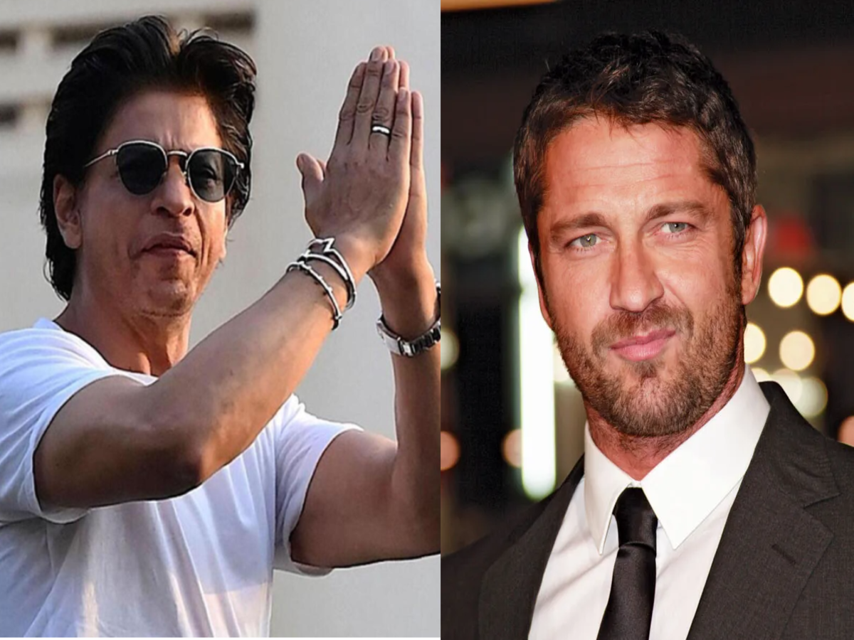 When Hollywood actor Gerard Butler learned Indian dancing steps from Shah  Rukh Khan | Hindi Movie News - Times of India