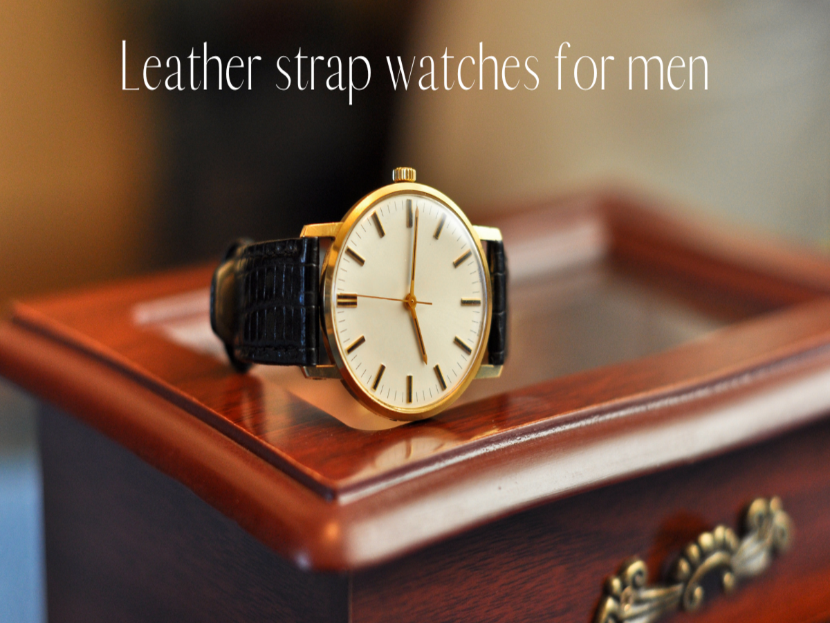 Leather strap watches for men from top watch brand in India