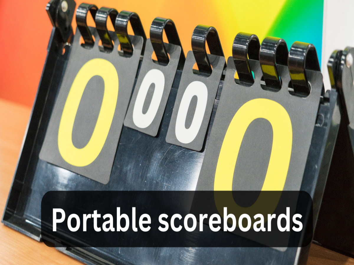 Portable scoreboards for cricket, basketball, tennis and other sports