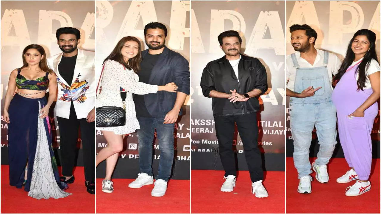 Sunny Leone, Anil Kapoor, Kajal Aggarwal Bollywood celebrities attend Chatrapathi screening Hindi Movie News